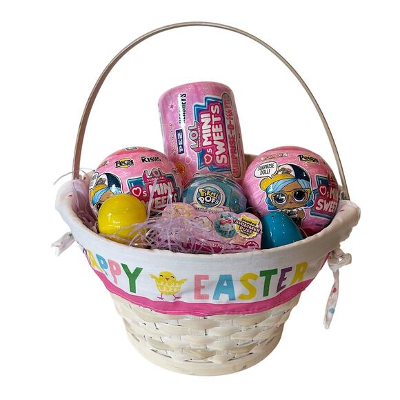 Girls New OMG L.O.L Surprise Easter Basket, LOL Mini Sweets, Gift Basket Holiday - Picture 1 of 5